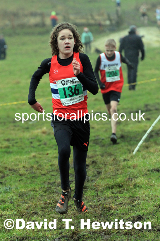 Boys under-15s 2022 North Eastern Harrier League, Thornley Farm, Peterlee, County Durham. Photo: David T. Hewitson/Sports for All Pics